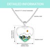 Vera Glam | Stainless Steel Heart Pendant Necklace | Abalone