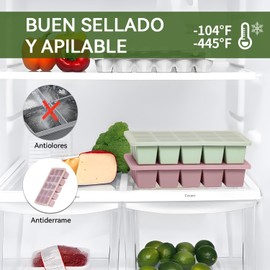 3 Piezas Bandejas Para Cubitos de Hielo,Cubitos Cuadrados de 3 * 15,Moldes de Cubitos Reutilizables,Molde De Hielo Presionado Para Liberar Todos Los Cubitos De Hielo