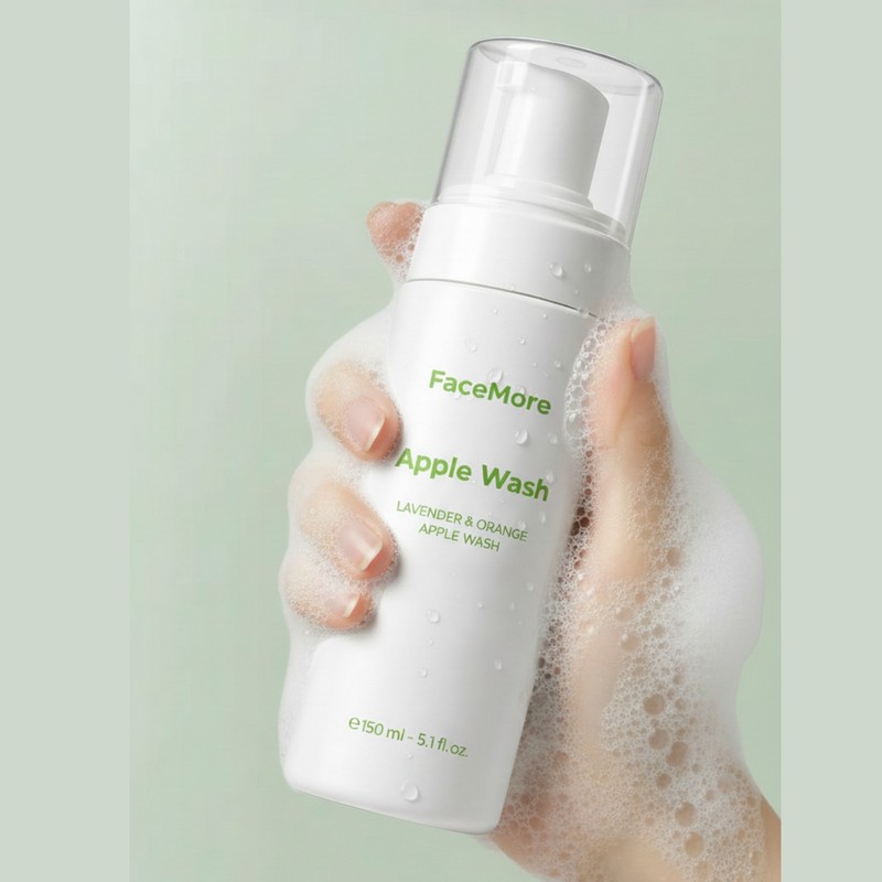 Face More Apple Wash Bubble Cleansing Foam 150ml Mildly Acidic