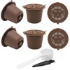 Yerleomit Pack of 6 Refillable Coffee Capsules for Nespresso, Refillable