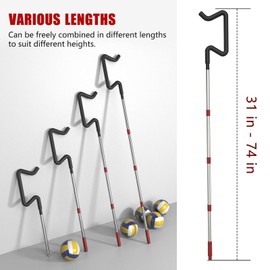 Volleyball Spike Trainer, Height Adjustable Volleyball Hitting Trainer, Hitting Training Tool for Snapping, Serving and Jumping Drills, Hitting Training Equipment for Beginners and Professionals