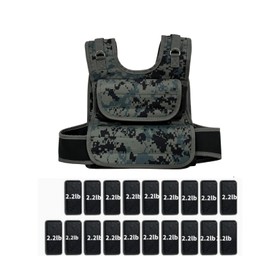 Adjustable Weighted Vest for Men, Weight Vest Adjustable Weights for Strength Training，44 LB