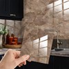 WALPLUS Marble Tile Stickers Glossy Waterproof Oil Proof Removeable Stick