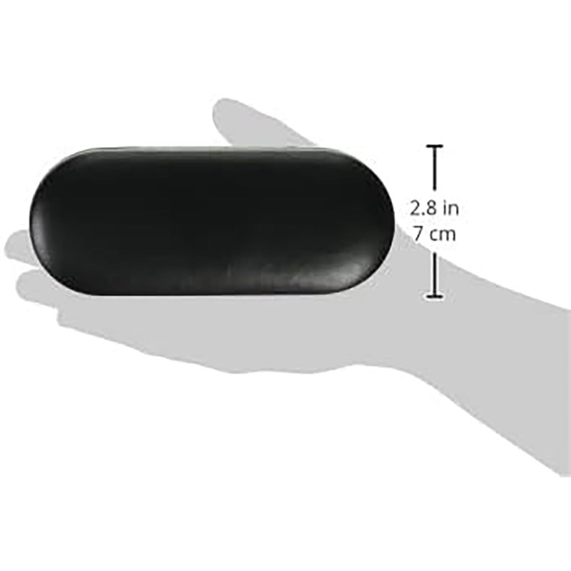 テーシーケース メガネケース おしゃれ レザー調 ハード ケース バネ式 ポリウレタン スチール ブラック