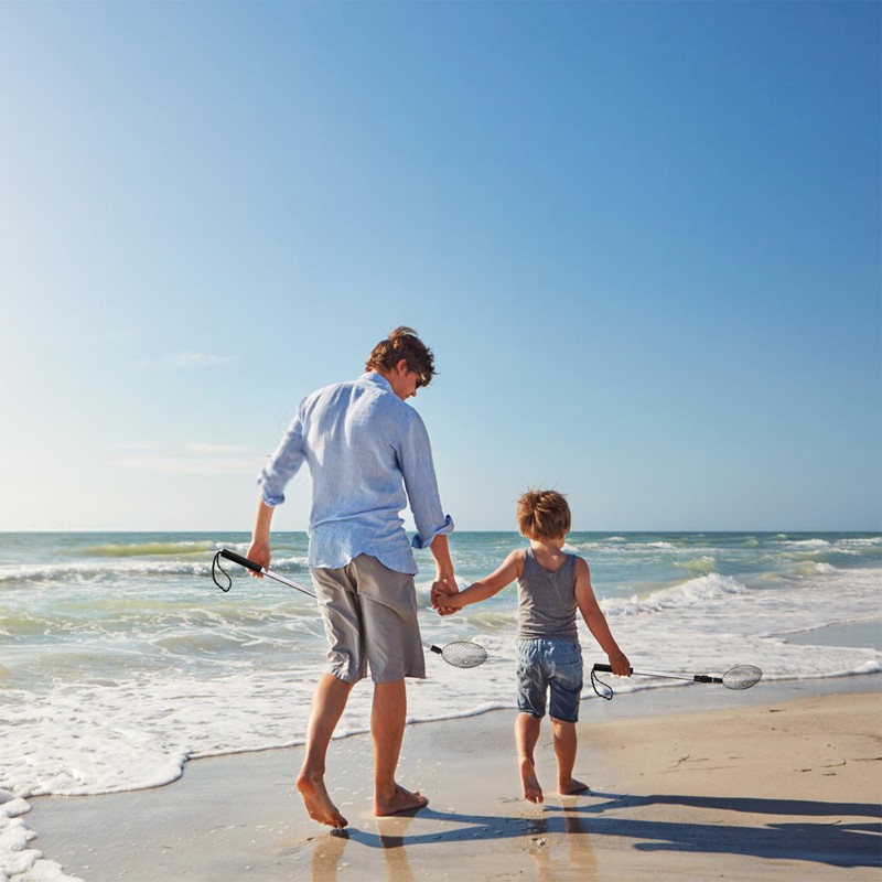 2 Pack Beach Scoop Shovel and Sifter Tool, Sand Sifter