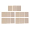 15Pcs Eyebrow Tattoo Practice Skin Inkless Rubber Microblading Practice Skin
