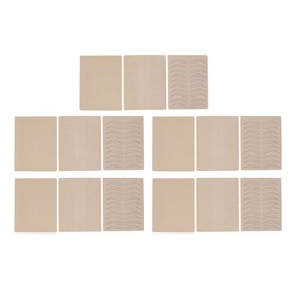 15Pcs Eyebrow Tattoo Practice Skin Inkless Rubber Microblading Practice Skin for Tattoo Salon