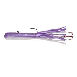 Northland Tackle Level-Head Predator Tube / 5" / 1 OZ - #4/0 HK / 2 Pack/Purple White