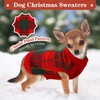 Kuoser Dog Sweater Pullover Knitwear, Dog Christmas Sweaters Classic Plaid