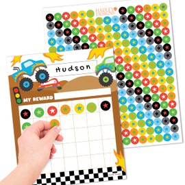 Hadley Designs Sticker Chart For Kids Behavior - 25-pack Sticker Reward Chart For Kids, Sticker Charts For Kids Incentives, Star Chart For Kids Behavior, Incentive Chart For Home and Classroom Use