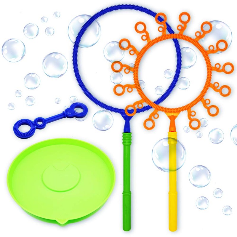 Giant Bubble Wand Set for Kids and Adults with Concentrated