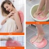 Paquete de 2 cepillos de silicona para ducha y pies,