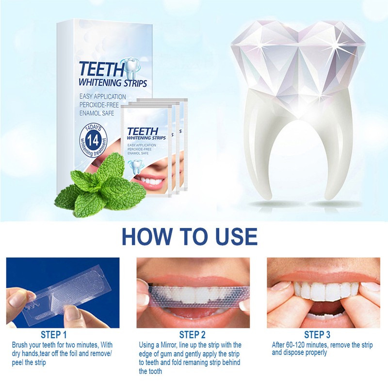 14 Strips Teeth Strips for Sensitive Professional Effects Tartar Removal