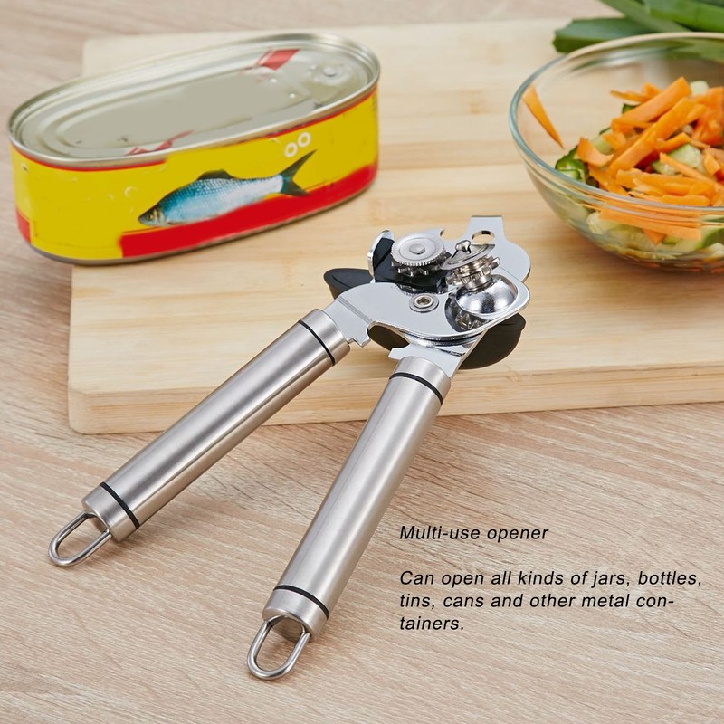 Multifunctional Can Opener Stainless Steel Manual Tin Jar Beer Bottle