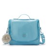 Kipling New Kichirou Metallic Lunch Bag Aqua Tides Metallic