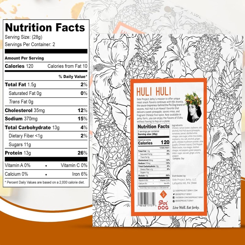 Side Project Jerky Variety Pack - Huli Huli Chicken, Mongolian,