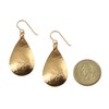 Small Hammered Bronze Teardrop Earrings
