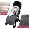 Universal, Weather-Proof, Warm Stroller Footmuff | Extendable Winter Cover |