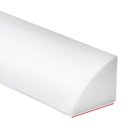 Duzzy 240 Inch Flexible Quarter Round Molding, Silicone Rubber Peel and Stick Shower Water Barrier Suitable for The Shower Corner or Kitchen Countertop Sink and Cooktop