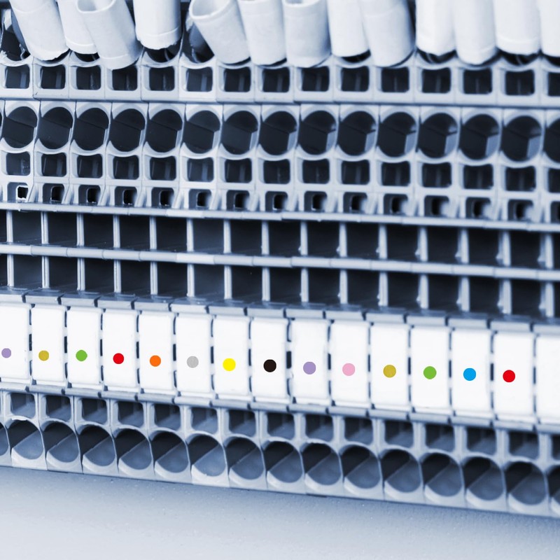 Yeachlaing 0.25 Inch Round Permanent Adhesive Color-Code Dot Stickers,Silver,Pack of