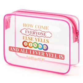 Sfodiary Bingo Lover Gift Bingo Game Gift for Women Makeup Bag Bingo Gambler Gift Casino Gambling Gift for Bingo Player Cosmetic Bag Bingo Gifts Christmas Birthday Gifts for Her Travel Toiletry Pouch