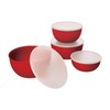KitchenAid Prep Bowls with Lids, Set of 4, Empire Red