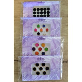 Indian Bindi for Women by Boutique De Luxe, Mixed Black and Multi Color Bindi Face Jewels, Bindi for Women Indian, Adorn Your Forehead, Face Stickers, Party Fashion Wear for Women (4 Packs)