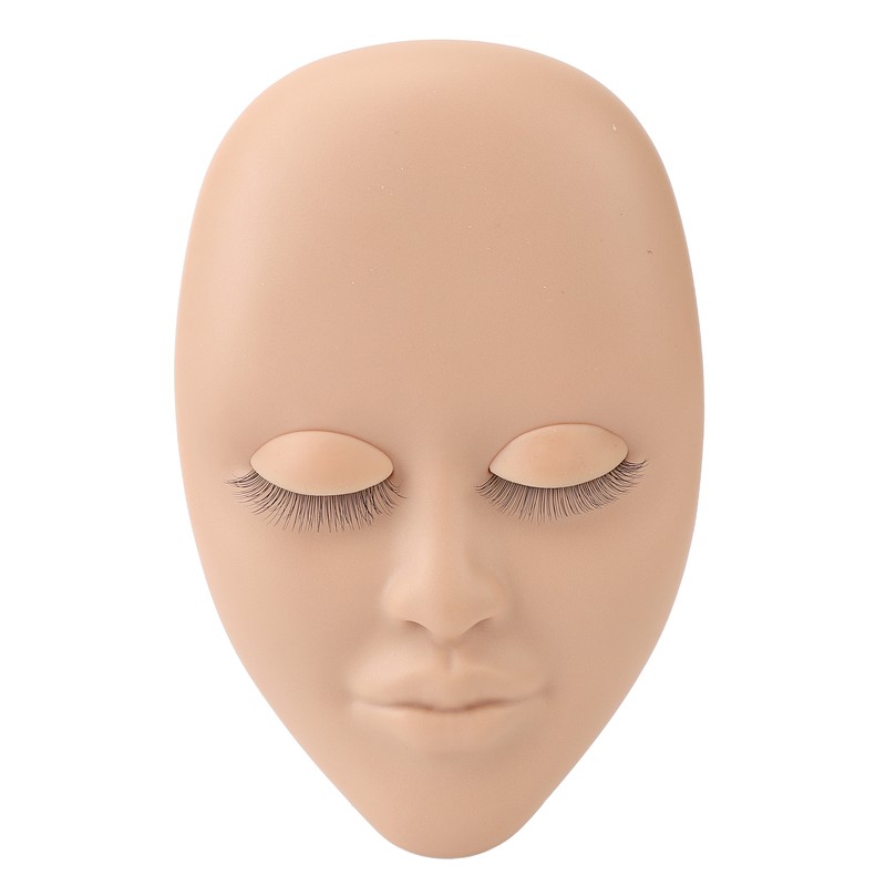 Lash Mannequin Head Reusable Soft Rubber 3D Effects Replaced Eyelids