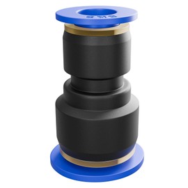 SNS Push to Connect Straight 3/8" Tube OD x 5/16" Tube OD Plastic Union Pipe Tube Fitting Straight Reducer Pneumatic Connector(10 PCS) SPG3/8-5/16