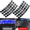 XUKEY 8PCS Universal Car Bumper Guard Anti—Scratch Kit Scrape Protector