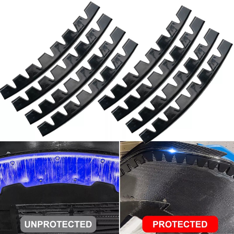 XUKEY 8PCS Universal Car Bumper Guard Anti—Scratch Kit Scrape Protector