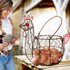 TAIANLE.Chicken Wire Egg Basket for Gathering Fresh Eggs Collecting Basket
