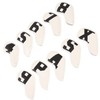 10pcs set PU Waterproof Golf Club Iron Cover Fine Sewing