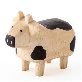 [Butsugawa of Buddhist Altar] Poppore Eto Figurine Zodiac End New Year New Year Lucky Charm Cute Animal Ox Cow Series