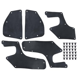 XUKEY Splash Guards Fender Liner for Toyota 4Runner/Hilux Surf SW4 N180, EVA Rubber, Front Left and Right, 5-Piece Set with 30 Clips