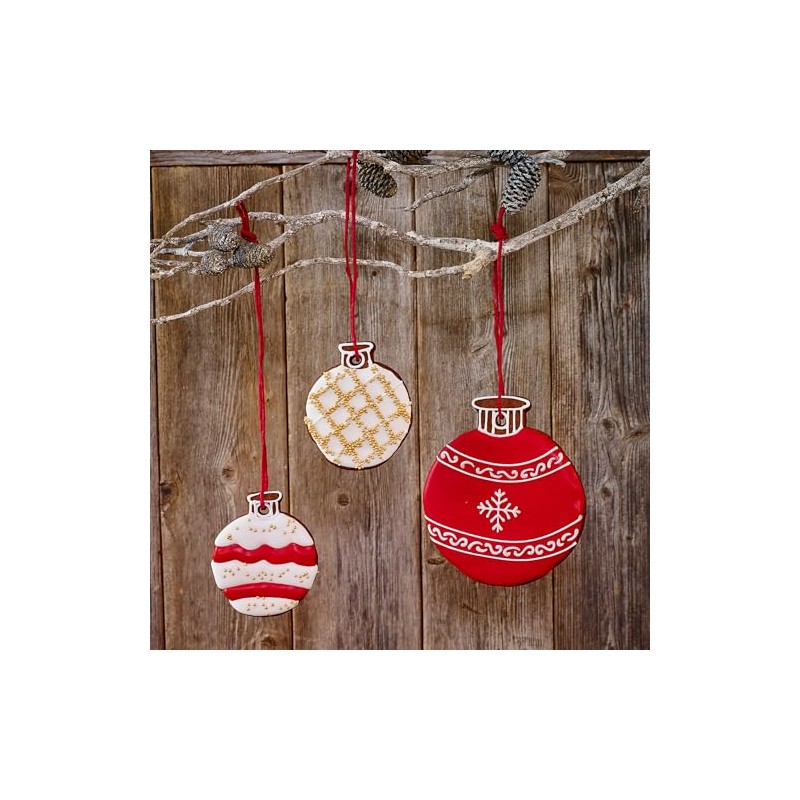 Birkmann 1010699510 Cookie Cutter Christmas Ball 6.5 cm, Grey Plastic,