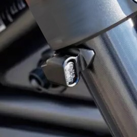 HDBUBALUS Motorcycle Mini Turn Signal Lights Set Running Lights Fit For Harley Nightster RH975 2022-later Black