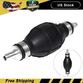 Geartronics Black 3/8'' Hand Primer Bulb Outboard Car Marine Boat Gas Fuel Line Pump!