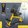 BODYRHYTHM Compact Adjustable Weighted Bench for Full Body Strength Training,
