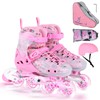 VEZLOPUS Inline Skates, Adjustable Children Inline Skates with Light up
