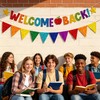 Glitter Welcome Back Banner Glitter Pennant Banner for Welcome Back
