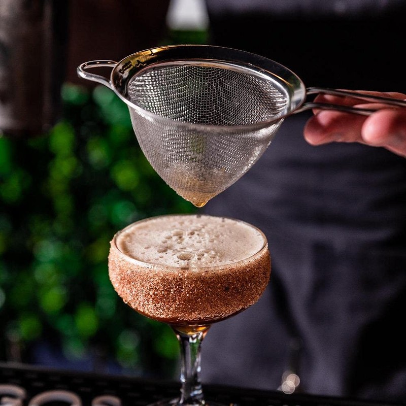 BarBits Fine Mesh Cocktail Strainer - Stainless Steel Conical Mesh