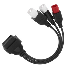 Buaak 3 4 6 Pin OBD2 Diagnostic Cable for Honda Yamaha, OBD-II Engine System Diagnostic Tools, Motorcycle Tools, Fault Code Reader, Motorcycle Adapter Cable One To Three