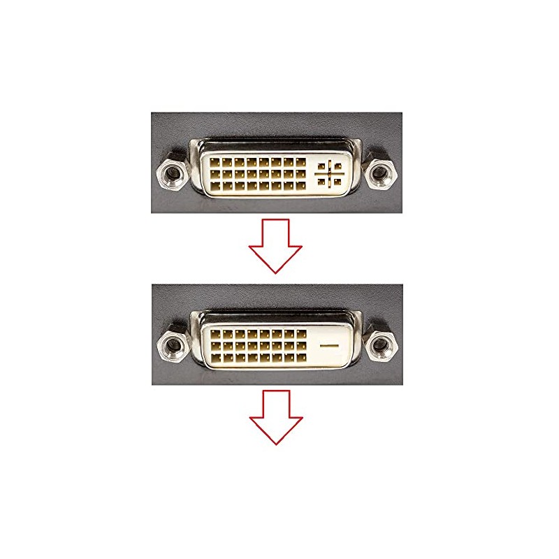 Delock DVI Cable 24+1 Male to 24+1 Male Angled 1