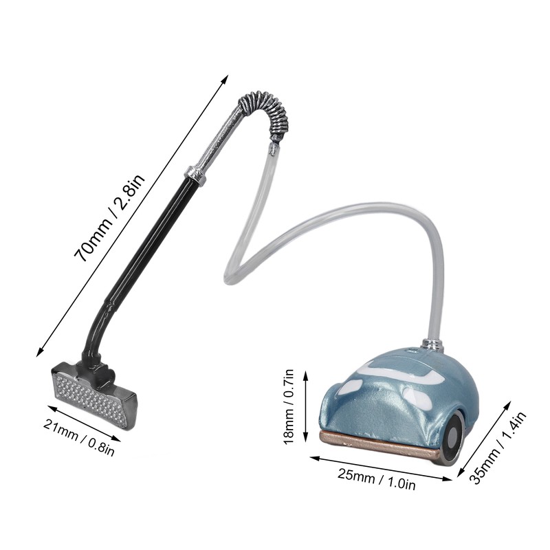 Dollhouse Vacuum Cleaner 1:12 Scale Vivid Details Add Ambience Doll