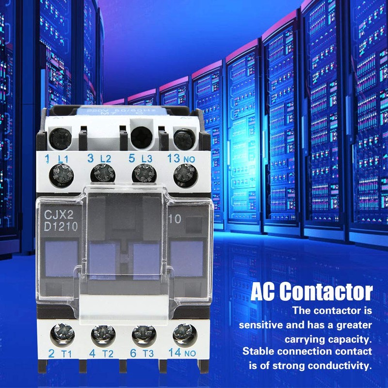 AC Electric Contactor CJX2-1210 Industrial Contactor with High Sensitivity 220V