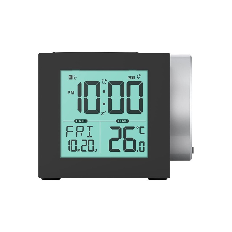 Precision AP057 Alarm Clock, Black, One Size