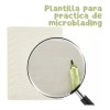 10pzs Piel Sintética 3d Practica Tatuaje Microblading Cejas