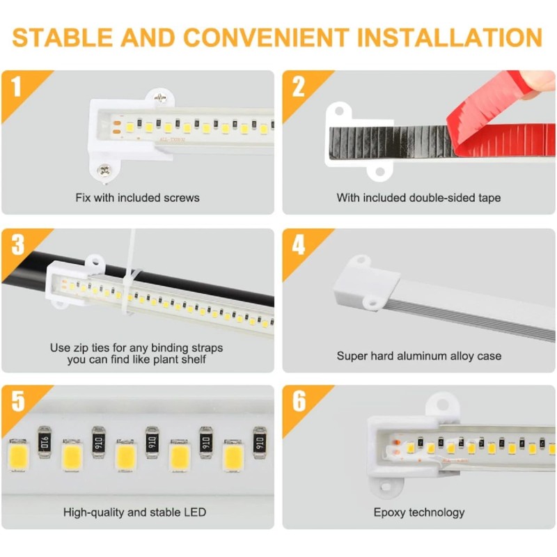 Mosthink Led Full Spectrum Grow Light Strips For Indoor Plants