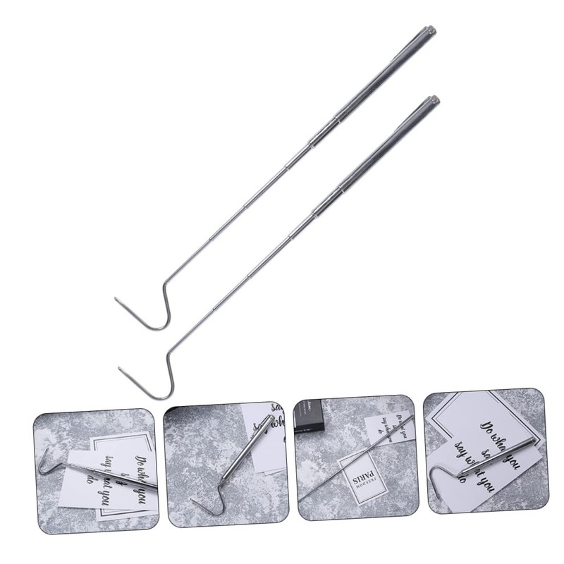 VILLFUL 71cm Extendable Snake Catcher 2pcs Reptile Grabber Hooks Safe